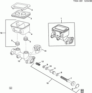 BRAKE MASTER CYLINDER (MORAINE)