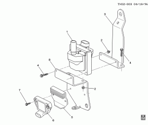COIL & MODULE/IGNITION (L29/7.4J)