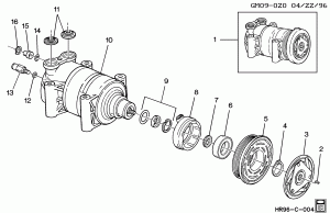 A/C COMPRESSOR ASM/HT-6