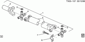 PROP SHAFT (ONE PIECE)