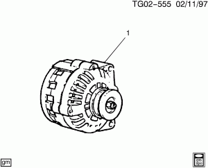GENERATOR ASM (100 OR 105 AMPERE K60,K68,KXB,8W5,8Z4)