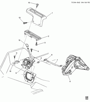 SHIFT CONTROLS/TRANSFER CASE (EXC NP1)