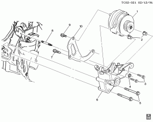 GENERATOR MOUNTING (L29/7.4J, EXC AIR INJECTION K19)