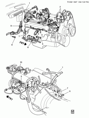 WIRING HARNESS/ENGINE (L19/7.4N)