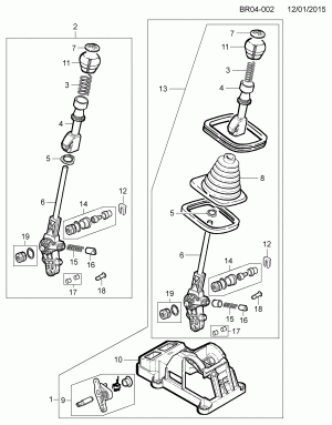 MANUAL TRANSMISSION SHIFT LEVER