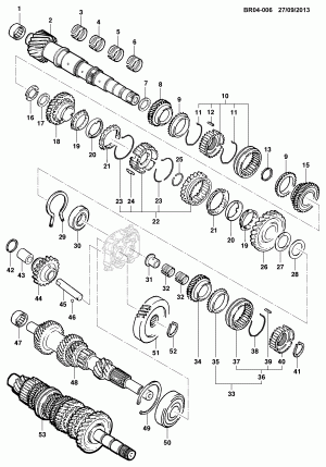 5-SPEED MANUAL TRANSMISSION- COMPONENTS