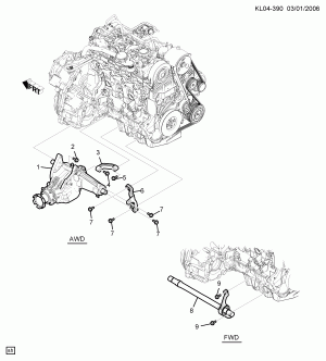 РАЗДАТОЧНАЯ КОРОБКА, ОПОРА (LLW/2.0R,LMN/2.0U)