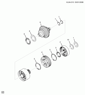 АВТОМАТИЧЕСКАЯ КОРОБКА ПЕРЕДАЧ ДЕТАЛЬ14 ПОНИЖ ПЕРЕДАЧА И ВАЛ(M98)