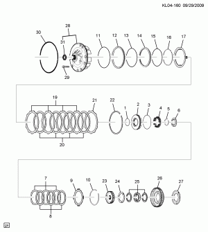 АВТОМАТИЧЕСКАЯ КОРОБКА ПЕРЕДАЧ PART 7 МАСЛ/НАСОС И 2-Й ФРИКЦ. ДИСК(LLW/2.0R, LU1/3.2G)(M98)