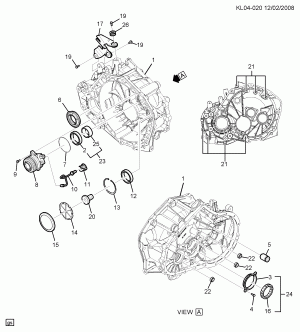 5-СКОРОСТНАЯ МЕХАНИЧЕСКАЯ КОРОБКА ПЕРЕДАЧ С ВЕДУЩИМ МОСТОМ PART 1 КОЖУХ СЦЕПЛЕНИЯ(MFN,MFR,MFU)
