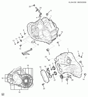 5-СКОРОСТНАЯ МЕХАНИЧЕСКАЯ КОРОБКА ПЕРЕДАЧ С ВЕДУЩИМ МОСТОМ PART 2 КОРОБКА ПЕРЕДАЧ В БЛОКЕ С ТРАНСМИССИЕЙ, КОРПУС(MFN,MFR,MFU)