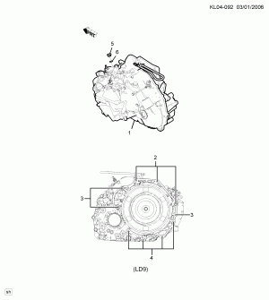АВТОМАТИЧЕСКАЯ КОРОБКА ПЕРЕДАЧ (LD9/2.4F)(M98)