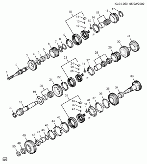 5-СКОРОСТНАЯ МЕХАНИЧЕСКАЯ КОРОБКА ПЕРЕДАЧ С ВЕДУЩИМ МОСТОМ PART 4 КОРОБКА ПЕРЕДАЧ В БЛОКЕ С ТРАНСМИССИЕЙ, КОМПОНЕНТ ПЕРЕДАЧИ(MFN,MFR)