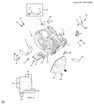 АВТОМАТИЧЕСКАЯ КОРОБКА ПЕРЕДАЧ PART 3 КОРПУС(M98)