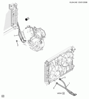 МАСЛОПРОВОДЫ ОХЛАЖДЕНИЯ АВТОМАТИЧЕСКОЙ КОРОБКИ ПЕРЕДАЧ (LD9/2.4F,LU1/3.2G, M98)