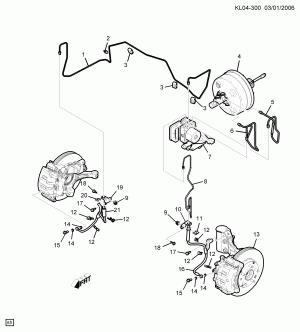 ТОРМОЗНЫЕ МАГИСТРАЛИ ПЕРЕДНИЙ