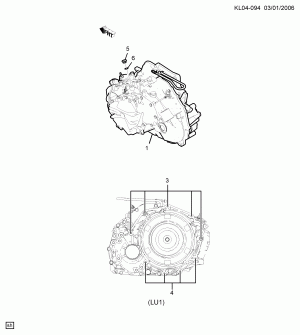 АВТОМАТИЧЕСКАЯ КОРОБКА ПЕРЕДАЧ (LU1/3.2G)(M98)