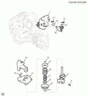 5-СКОРОСТНАЯ МЕХАНИЧЕСКАЯ КОРОБКА ПЕРЕДАЧ С ВЕДУЩИМ МОСТОМ PART 5 ПЕРЕКЛЮЧЕНИЕ ПЕРЕДАЧ, КРЫШКА И ВАЛ(MFN,MFR)