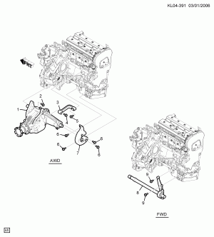 РАЗДАТОЧНАЯ КОРОБКА, ОПОРА (LD9/2.4F)