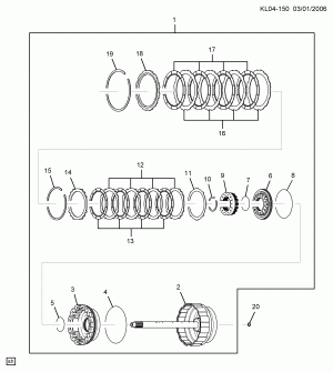АВТОМАТИЧЕСКАЯ КОРОБКА ПЕРЕДАЧ PART 6 ВПЕРЕД И ПРЯМОЕ СЦЕПЛ.(M98)