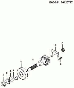 5-SPEED MANUAL TRANSMISSION &INPUT SHAF(B15),EXCLUDECALLOUT2,3(L3C,M4N)