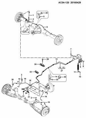 BRAKE LINES EXCLUDE CALLOUT 27-28