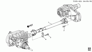 PROP SHAFT MOUNTING-FRONT AUXILIARY