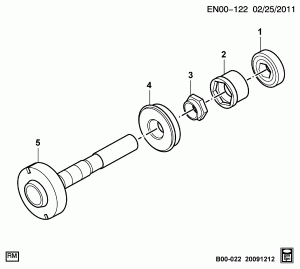 5-SPEED MANUAL TRANSMISSION INTERMEDIATE SHAFT,EXCLUDE CALLOUT6,7