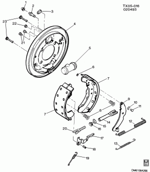 BRAKE ASM/REAR DRUM (10 X 2.25" BRAKE)(JB5,JD5)