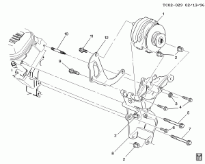 GENERATOR MOUNTING (L29/7.4J, AIR INJECTION K19)