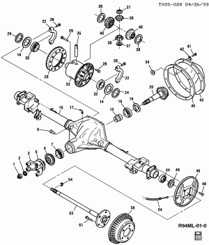 AXLE ASM/REAR 7.625 RING GEAR