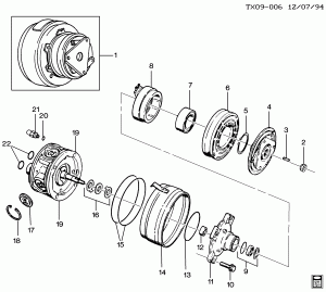 A/C COMPRESSOR ASM/R-4