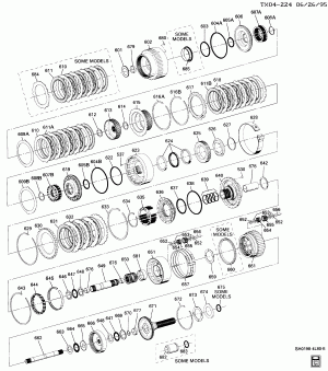 AUTOMATIC TRANSMISSION (MT1) PART 3 (HYDRA-MATIC 4L80-E)(THM-R2)(CLUTCH GEARS)