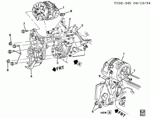 GENERATOR MOUNTING (LB4/4.3Z,L03/5.0H,L05/5.7K EXC 8A3)