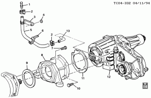 TRANSFER CASE ADAPTER& VENT HOSE