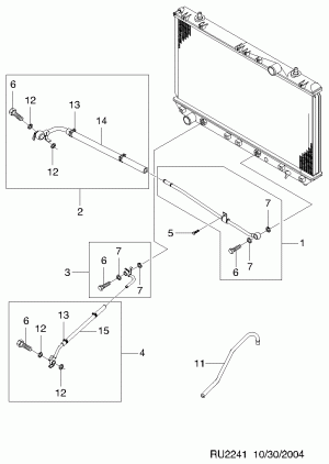 ТРУБА МАСЛЯНОГО ОХЛАДИТЕЛЯ(АКП ZF)  (2241)