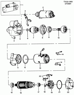 STARTER MOTOR (L49/6.5P,L57/6.5Y)