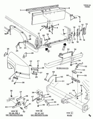 LAMPS/REAR (FLEET SIDE BOX E63)