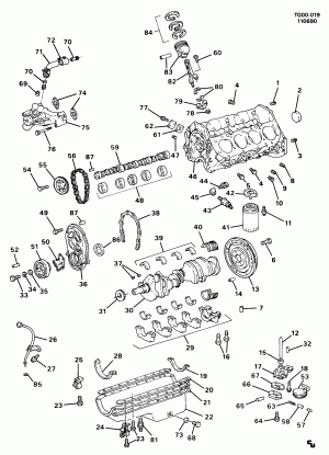 ENGINE ASM-7.4L V8 PART 1 (L19/7.4N)