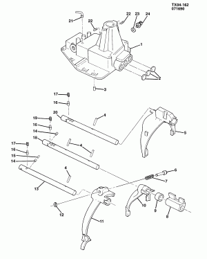 4-SPEED MANUAL TRANSMISSION (M20) PART 2 (CONTROL HOUSING)