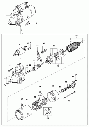 Starter components - Engine LK6