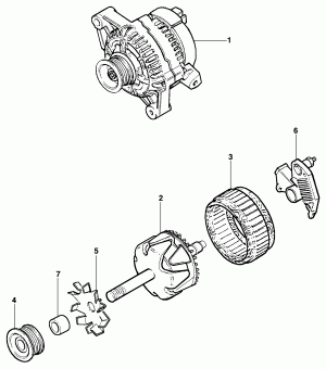 Alternator 140A Delco - Gasoline engine LDX