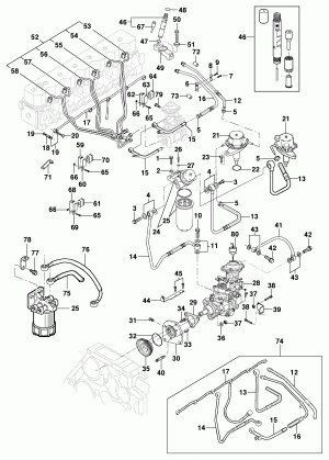 Fuel system - Diesel engine LA5 MWM