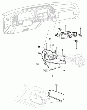 Defroster, heater and air conditioner controls