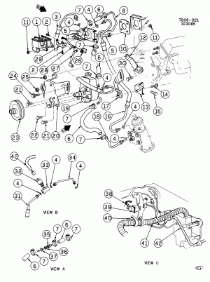 STEERING PUMP MOUNTING & LINES/DIESEL (EXC A/C)