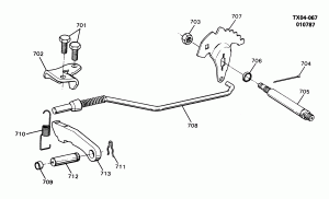 AUTOMATIC TRANSMISSION (M40) PART 6 (HYDRA-MATIC 3L80)(THM400) PARKING LOCK LINKAGE