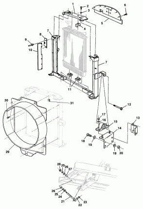 Montagem do radiador - modelo 15