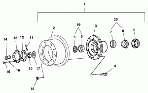 Tambor e cubo dianteiro
