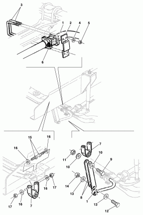 Barra estabilizadora dianteira - modelos 12/14/16
