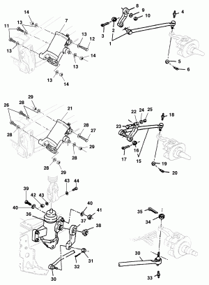 Barra de direção e braço pitman
